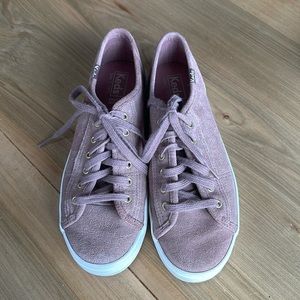 Pink Suede Sneakers